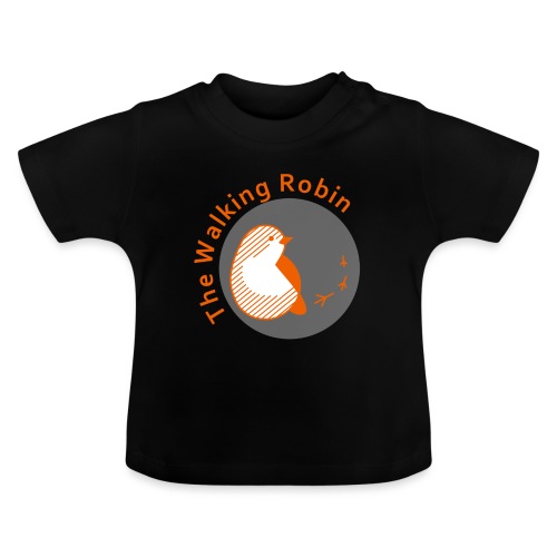 The Walking Robin logo - Maglietta ecologica con scollo rotondo per neonato