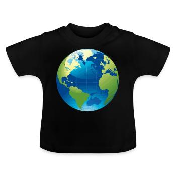 Globe - Globe - T-shirt bio col rond Bébé - noir - Devant