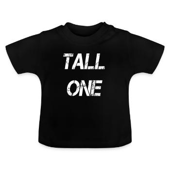Tall Boy Girl Tall One Self-confidence - Baby Organic T-Shirt with Round Neck - black - Front