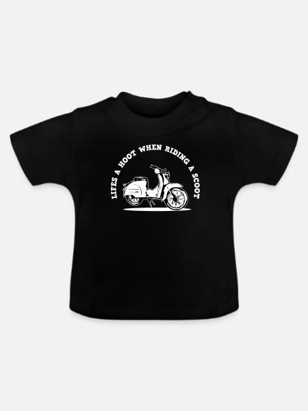 Simson Schwalbe - Baby Bio-T-Shirt mit Rundhals - Schwarz