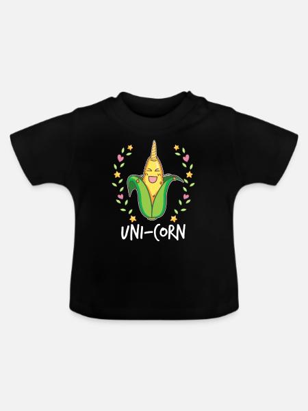 Mais - Baby Bio-T-Shirt mit Rundhals - Schwarz