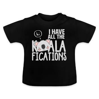 Haustier Tier Geschenk - Baby Bio-T-Shirt mit Rundhals - Schwarz - Vorne