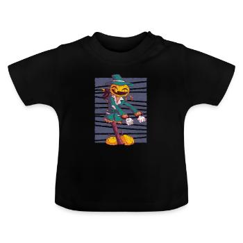 Halloween - T-shirt bio col rond Bébé - noir - Devant