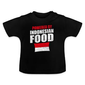 Bali Indonésie Drapeau Origine Nationalité Etat - T-shirt bio col rond Bébé - noir - Devant