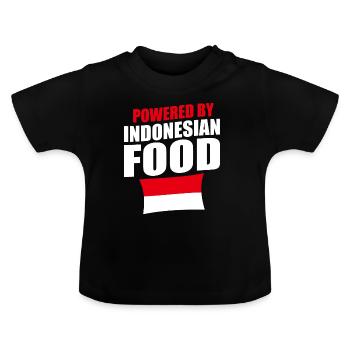 Indonésie drapeau Bali - T-shirt bio col rond Bébé - noir - Devant