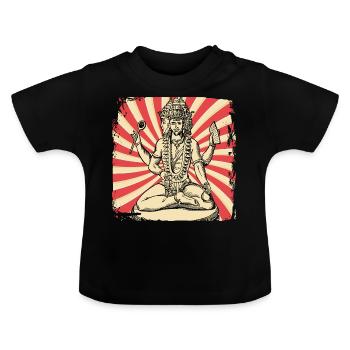 Hindou Inde Hindouisme - T-shirt bio col rond Bébé - noir - Devant