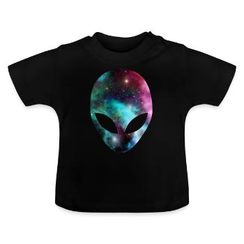 Alien - Baby Bio-T-Shirt mit Rundhals - Schwarz - Vorne