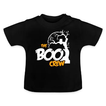 Die Buh Crew Halloween Freunde Süßigkeiten sammeln - Baby Bio-T-Shirt mit Rundhals - Schwarz - Vorne