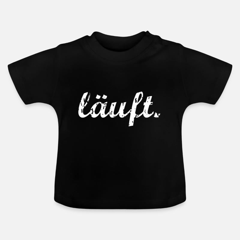 est en cours - T-shirt bio col rond Bébé - noir