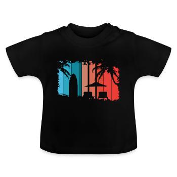 Strand - Baby Bio-T-Shirt mit Rundhals - Schwarz - Vorne