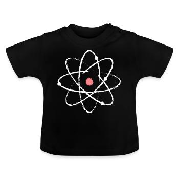 Physique Atome - T-shirt bio col rond Bébé - noir - Devant