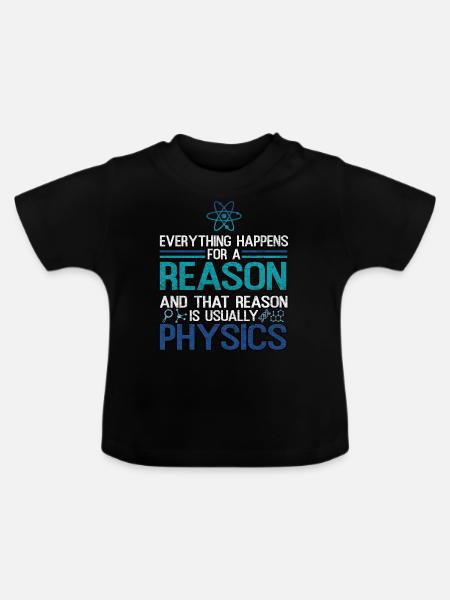 Physiker - Ekologisk T-shirt med rund hals baby - svart