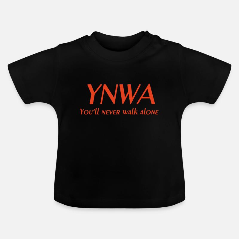 YNWA - T-shirt bio col rond Bébé - noir