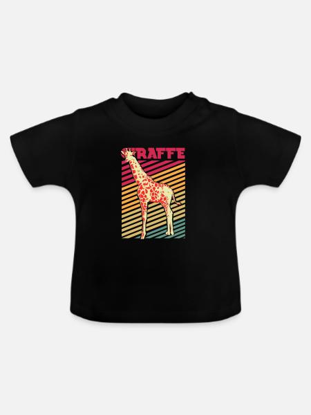 Safari - Baby Bio-T-Shirt mit Rundhals - Schwarz