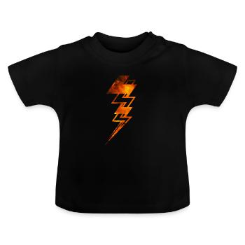 Blitz - Baby Bio-T-Shirt mit Rundhals - Schwarz - Vorne