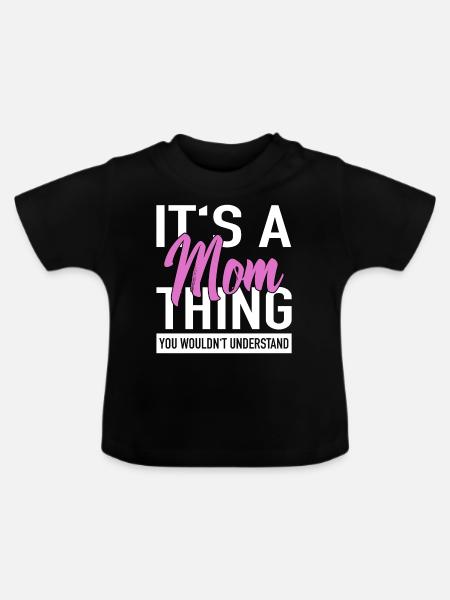 Beste Mutter Mama - Baby Bio-T-Shirt mit Rundhals - Schwarz