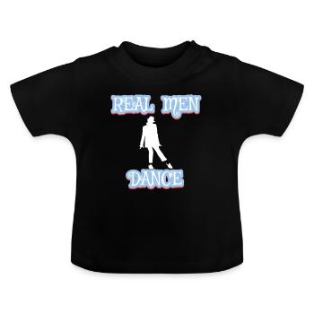dance - Baby Bio-T-Shirt mit Rundhals - Schwarz - Vorne
