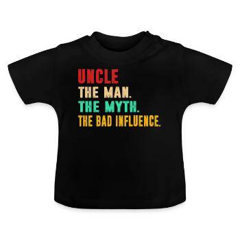 Sarcasme - T-shirt bio col rond Bébé - noir - Devant