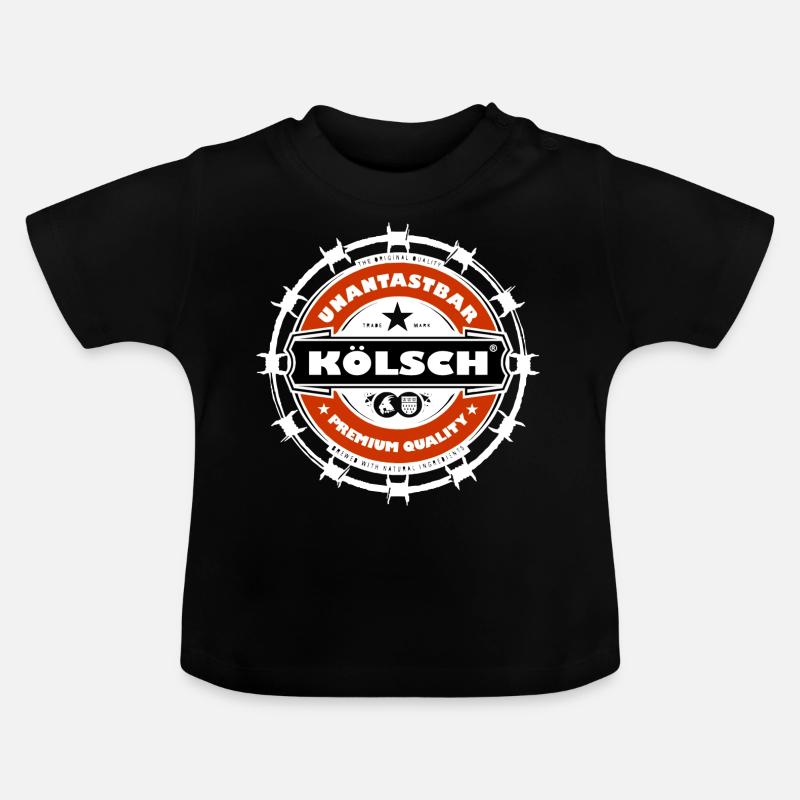 Inviolable Kölsch - T-shirt bio col rond Bébé - noir