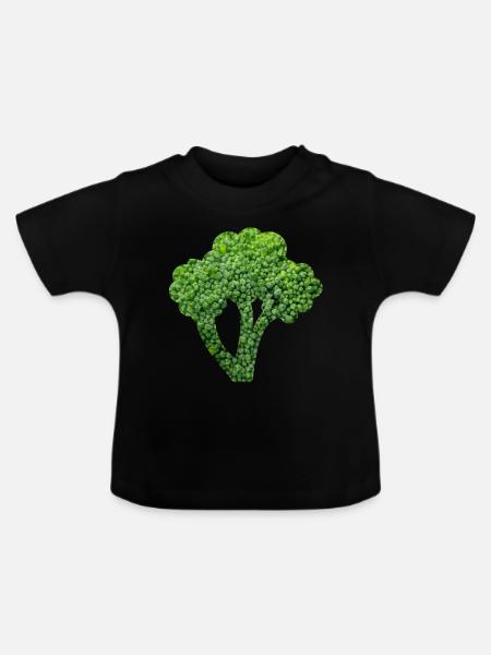 brocoli - T-shirt bio col rond Bébé - noir
