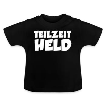 bébé - T-shirt bio col rond Bébé - noir - Devant