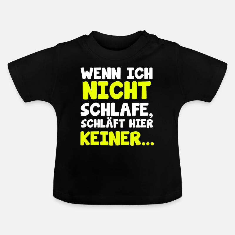 bébé - T-shirt bio col rond Bébé - noir