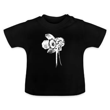 light technician. lighting technician - Baby Organic T-Shirt with Round Neck - black - Front