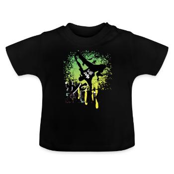 Breakdance Hiphop Nyc Break Danse - T-shirt bio col rond Bébé - noir - Devant