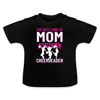 cheerleading - T-shirt bio col rond Bébé - noir - Devant
