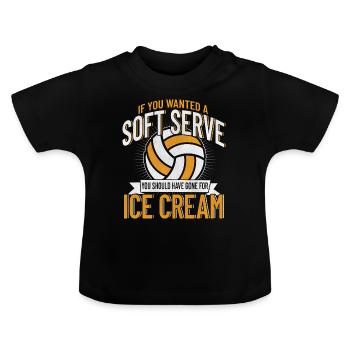 Volleyball Set Volleyball Team Volleyball - Baby Organic T-Shirt with Round Neck - black - Front