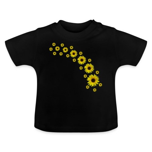Sonnenblumen, Sonnenblume, Blumen - Baby Bio-T-Shirt mit Rundhals