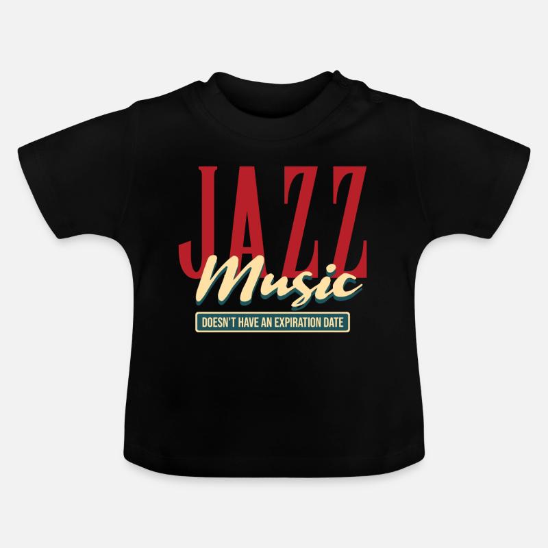 jazz - T-shirt bio col rond Bébé - noir