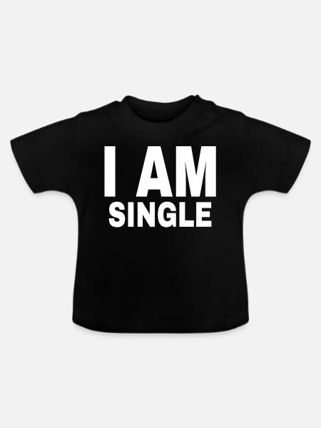 SINGLE - Baby Bio-T-Shirt mit Rundhals - Schwarz
