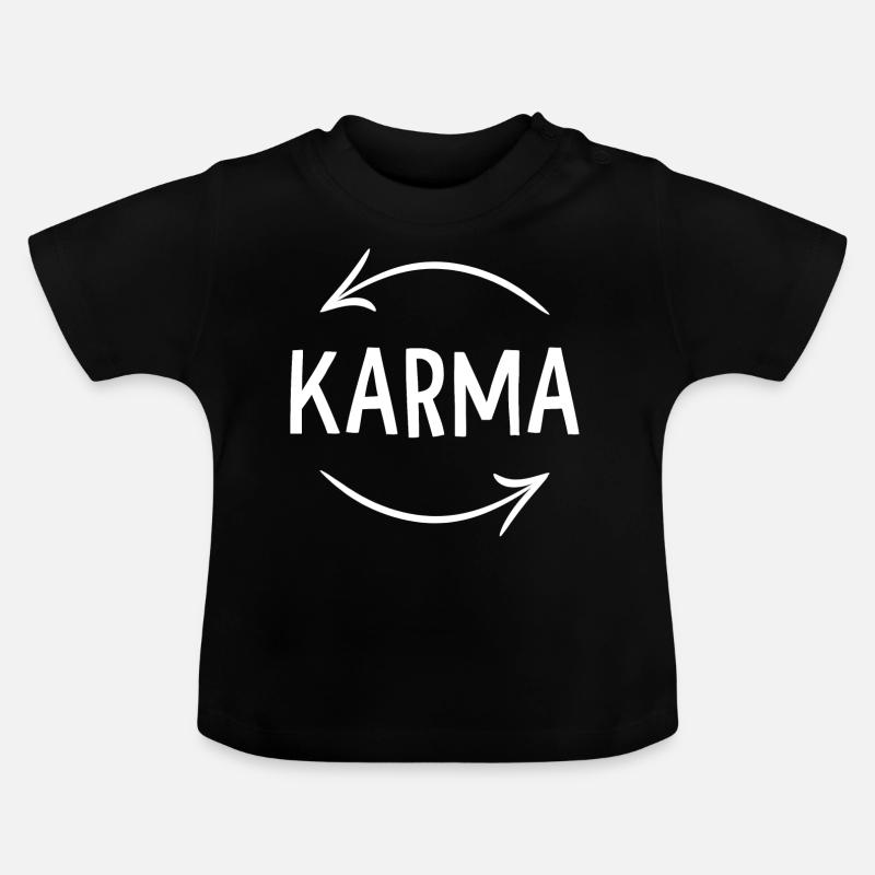 Karma Karma - T-shirt bio col rond Bébé - noir