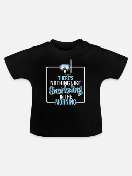 Schnorcheln - Baby Bio-T-Shirt mit Rundhals - Schwarz