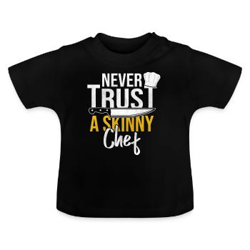 Chefkoch - Baby Bio-T-Shirt mit Rundhals - Schwarz - Vorne