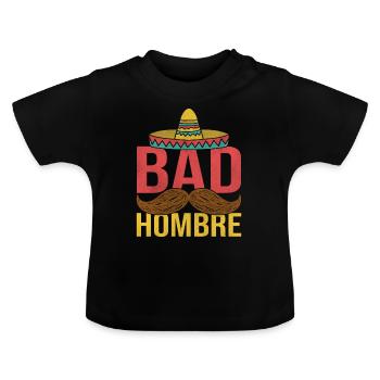 Mexiko - Baby Bio-T-Shirt mit Rundhals - Schwarz - Vorne