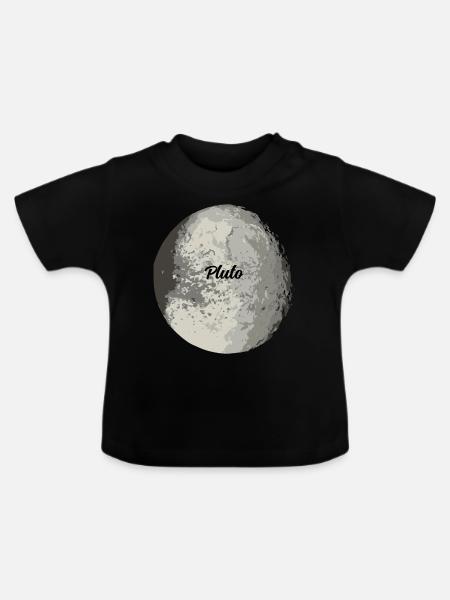 Pluto - Baby Bio-T-Shirt mit Rundhals - Schwarz