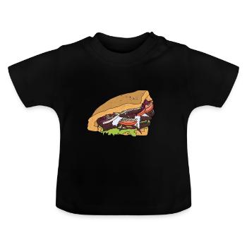 Kebab - T-shirt bio col rond Bébé - noir - Devant
