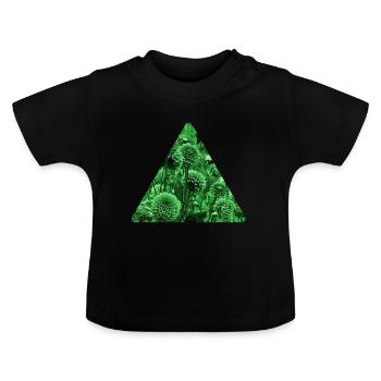 Herbst - Baby Bio-T-Shirt mit Rundhals - Schwarz - Vorne