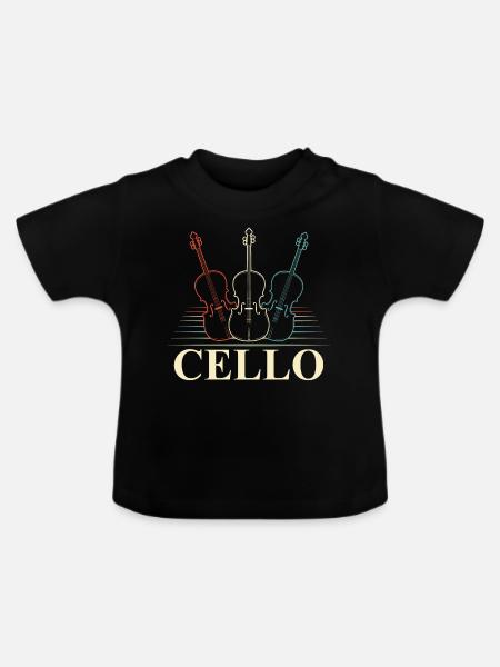 Cello - Baby Bio-T-Shirt mit Rundhals - Schwarz