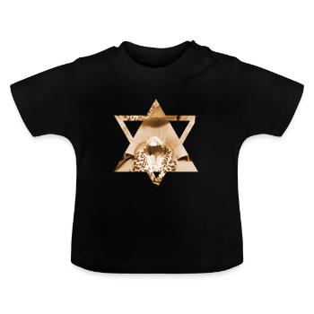 Design - Baby Bio-T-Shirt mit Rundhals - Schwarz - Vorne