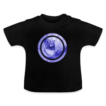 Design - Baby Bio-T-Shirt mit Rundhals - Schwarz - Vorne