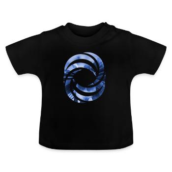 Design - Baby Bio-T-Shirt mit Rundhals - Schwarz - Vorne