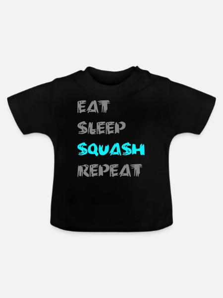 Squash - Baby Bio-T-Shirt mit Rundhals - Schwarz