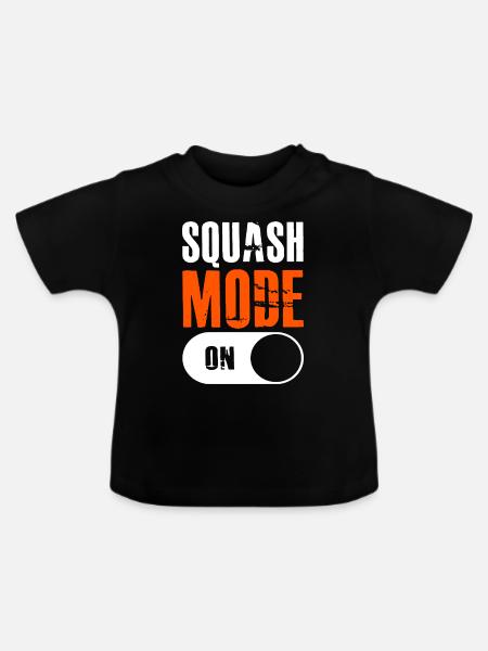 Squash - Baby Bio-T-Shirt mit Rundhals - Schwarz