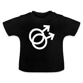 Gay Pride - T-shirt bio col rond Bébé - noir - Devant