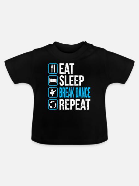 BBoy - Baby Bio-T-Shirt mit Rundhals - Schwarz