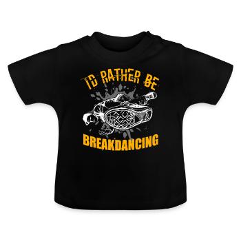 Breakdance breakdancer breakdance BBoy - T-shirt bio col rond Bébé - noir - Devant