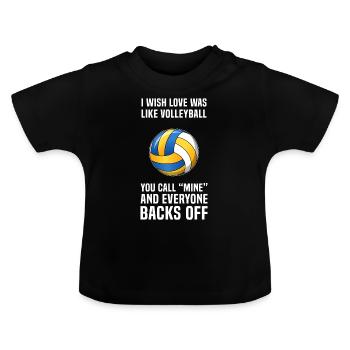 Volleyball volleyball team volleyball players - Baby Organic T-Shirt with Round Neck - black - Front